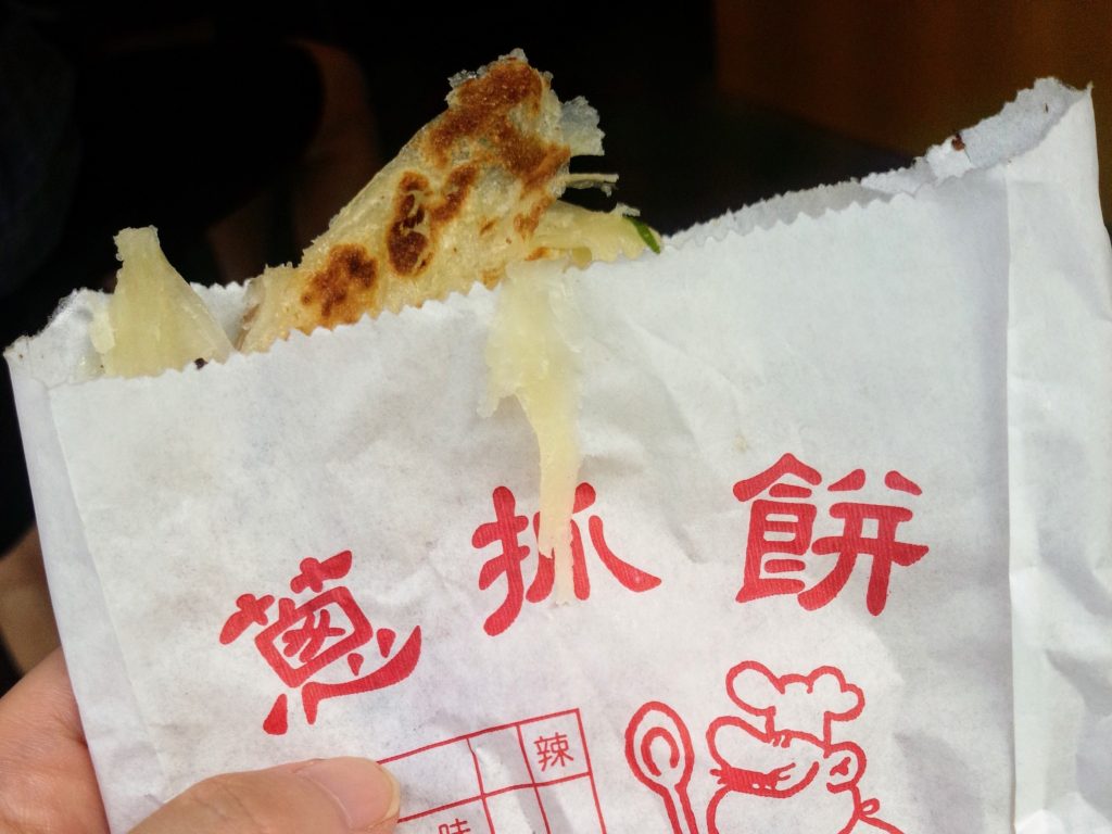 台湾B級グルメ　蔥抓餅