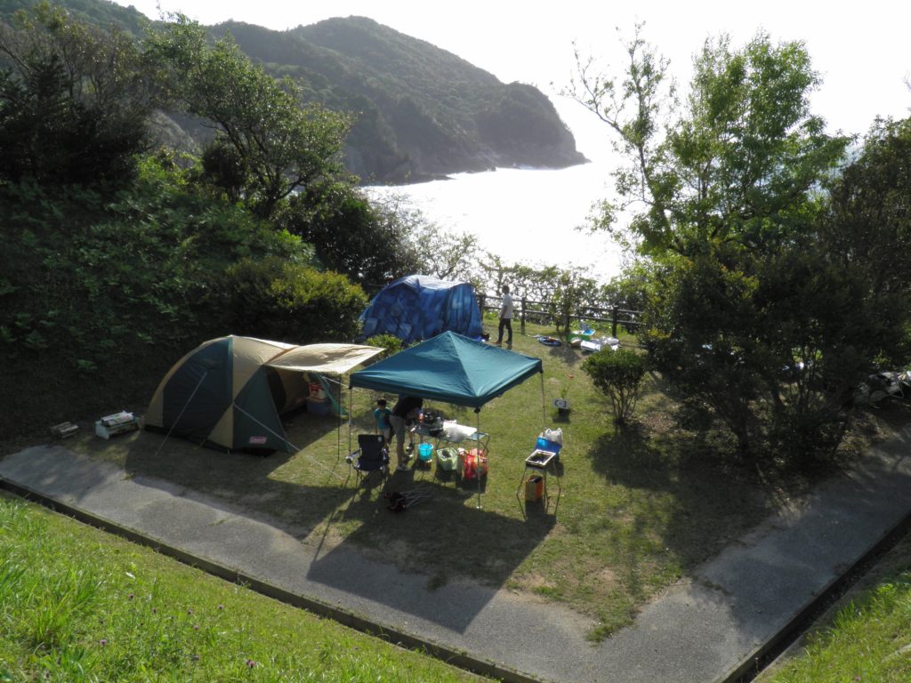 山口県　須佐湾　キャンプ場